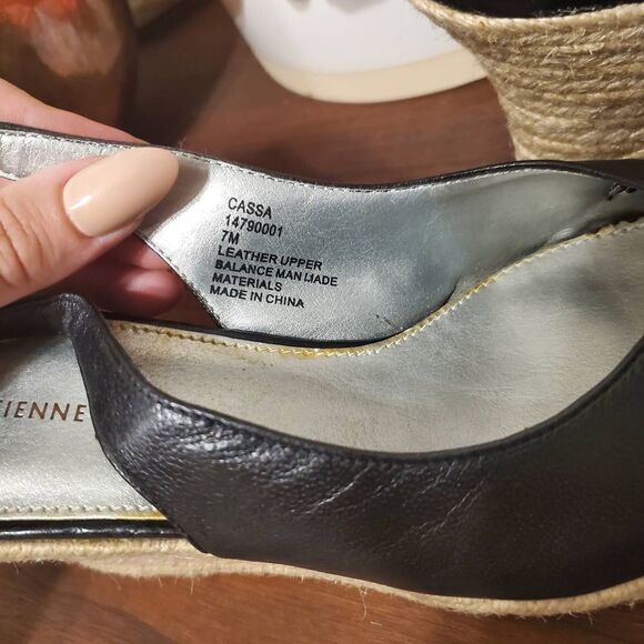 Etienne Aigner Cassa Wedge Heels Sz 7 - Picture 5 of 6